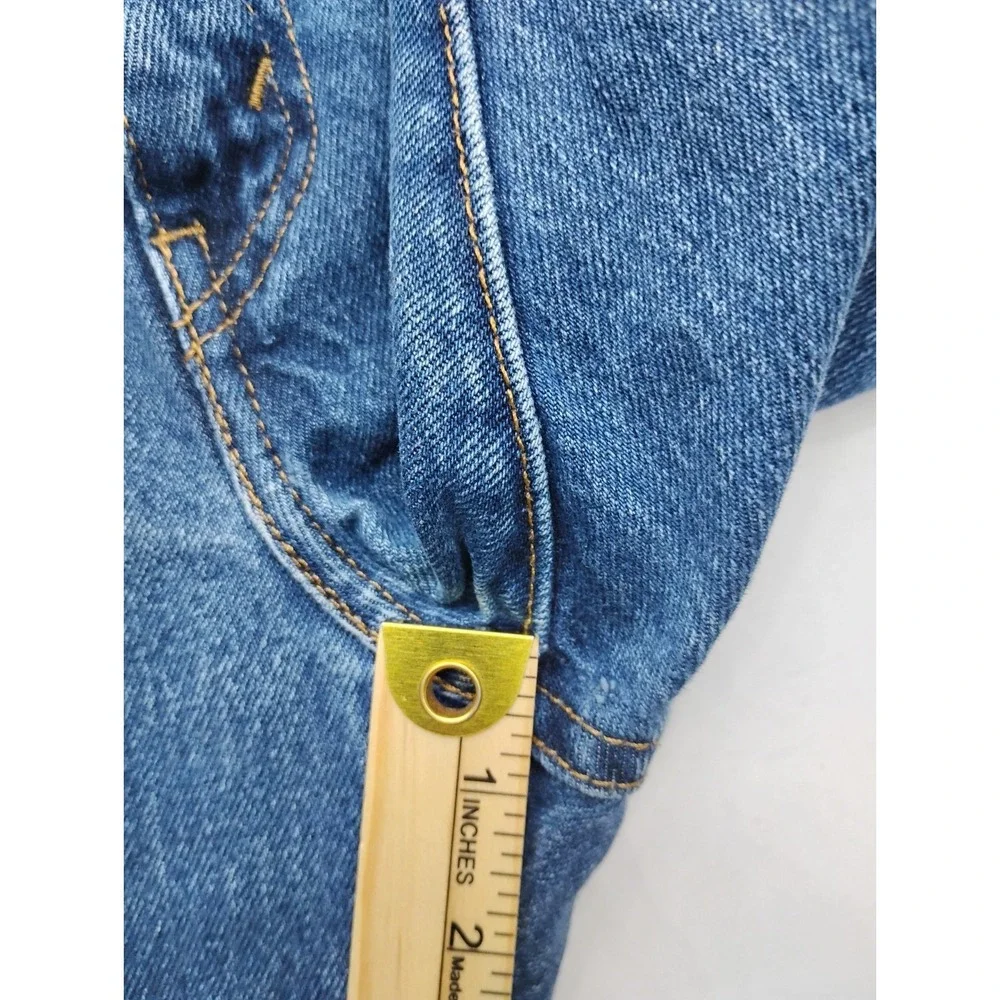 Levi's 517 Boot Cut Jeans Men 38x30 Distressed Blue Denim Classic Fit Mexico